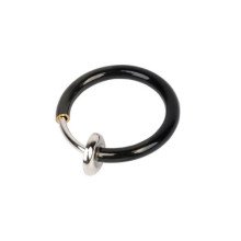 Netikras auskaras Black Ring; 1 vnt