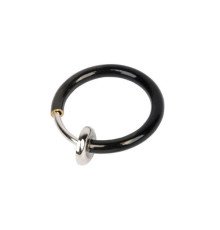 Netikras auskaras Black Ring; 1 vnt