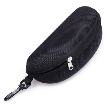Dėklas akiniams Hard Zip Black; juodas
