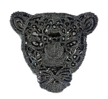 Antsiuvas medžiaginis Leopardas; 24x31cm