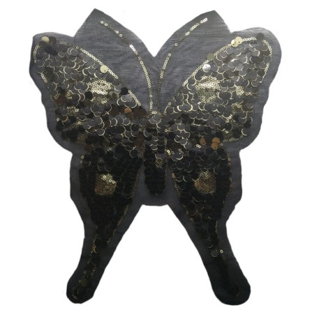 Antsiuvas medžiaginis Drugelis BlackMax; 24x31cm Antsiuvas medžiaginis Drugelis BlackMax; 24x31cm