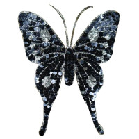 Antsiuvas medžiaginis Drugelis BlackMax; 24x31cm