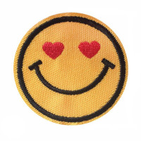Antsiuvas medžiaginis Smile 02; 4.9cm