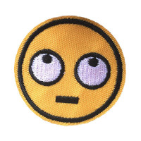 Antsiuvas medžiaginis Smile 09; 4.9cm