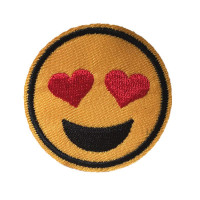 Antsiuvas medžiaginis Smile 15; 4.9cm