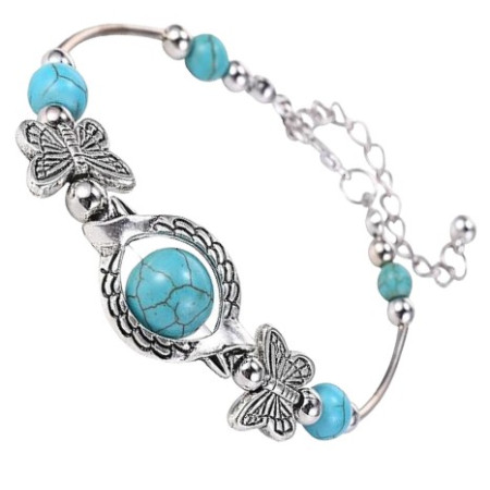 Apyrankė Drugelis Turquoise; 19-24cm Apyrankė Drugelis Turquoise; 19-24cm