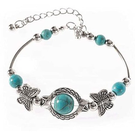 Apyrankė Drugelis Turquoise; 19-24cm Apyrankė Drugelis Turquoise; 19-24cm