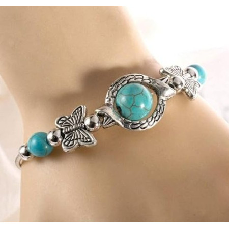 Apyrankė Drugelis Turquoise; 19-24cm Apyrankė Drugelis Turquoise; 19-24cm