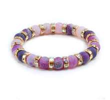 Apyrankė Akmenukai Purple Gold; 19cm