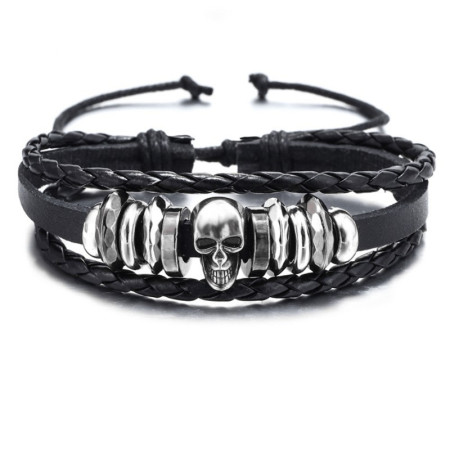 Apyrankė Mini Skull; universalaus dydžio Apyrankė Mini Skull; universalaus dydžio