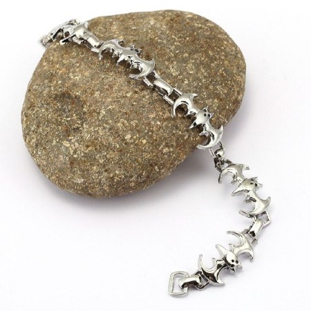 Apyrankė Shine Bat Flock silver; 19cm Apyrankė Shine Bat Flock silver; 19cm