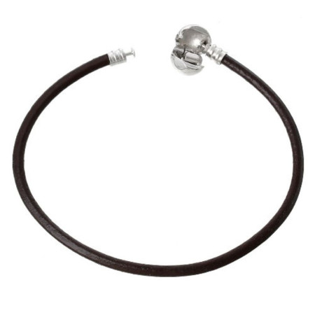Apyrankė Leather Base BR; 18cm, 19cm Apyrankė Leather Base BR; 18cm, 19cm