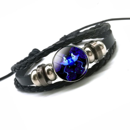 Apyrankė zodiako ženklas Dvyniai Gemini Glow; universalaus dydžio Apyrankė zodiako ženklas Dvyniai Gemini Glow; universalaus dydžio