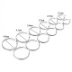 Auskarai Ring Circle Silver, 2vnt; 2.1cm, 2.7cm, 3.2cm, 3.6cm, 4.1cm, 4.8cm