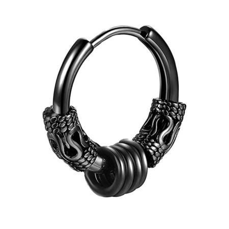 Auskaras Viking Rings juodos spalvos; 1vnt Auskaras Viking Rings juodos spalvos; 1vnt