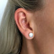 Auskarai Moon Silver 2vnt; 6mm, 10mm