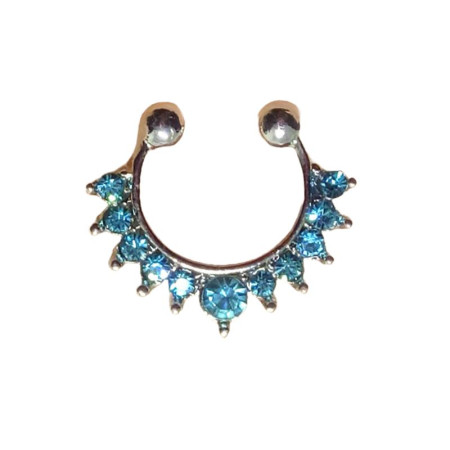 Auskaras į nosį Gangas Silver SkyBlue; 1vnt Auskaras į nosį Gangas Silver SkyBlue; 1vnt