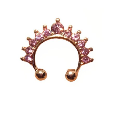 Auskaras į nosį Gangas Gold Pink; 1vnt Auskaras į nosį Gangas Gold Pink; 1vnt