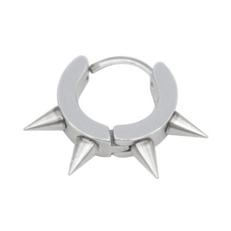 Auskaras Steel Punk Silver; 1vnt