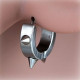 Auskaras Steel Punk Silver; 1vnt