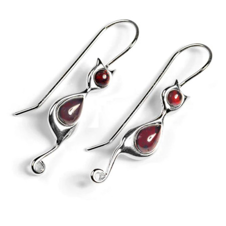 Auskarai Katinas Red; 2vnt Auskarai Katinas Red; 2vnt