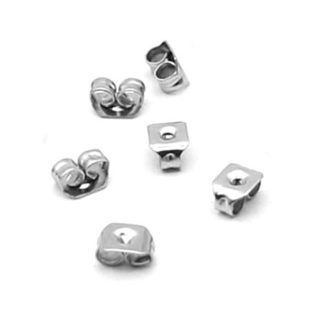 Auskaro fiksatorius metalinis, 6vnt; 5mm, 6mm, 8mm