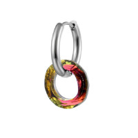 Auskaras Hip Hop Pink; 1vnt