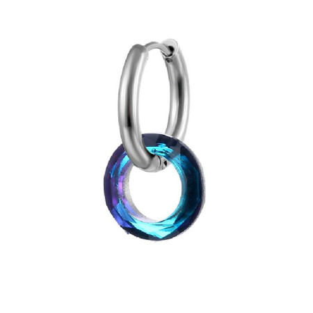 Auskaras Hip Hop Blue; 1vnt Auskaras Hip Hop Blue; 1vnt