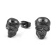 Auskarai Black Skull; 2vnt