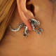 Auskarai Alien Predator Silver; 2vnt