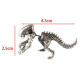 Auskarai Alien Predator Silver; 2vnt