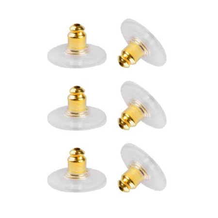 Auskaro fiksatorius Combo Gold; 6vnt Auskaro fiksatorius Combo Gold; 6vnt