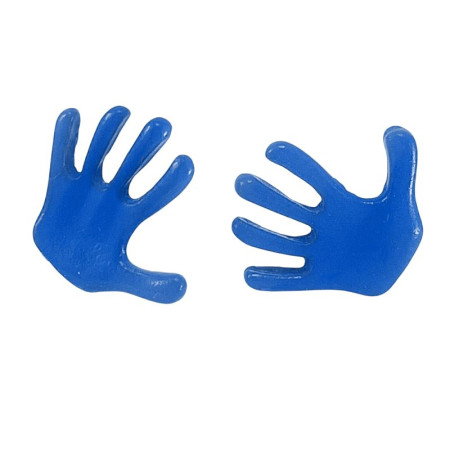 Auskarai Hands Punk Blue; 2vnt Auskarai Hands Punk Blue; 2vnt