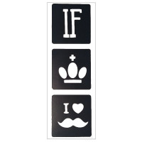 Trafaretas Tattoo 12303; 11.5x3.5cm