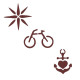 Trafaretas Tattoo 12308; 11.5x3.5cm