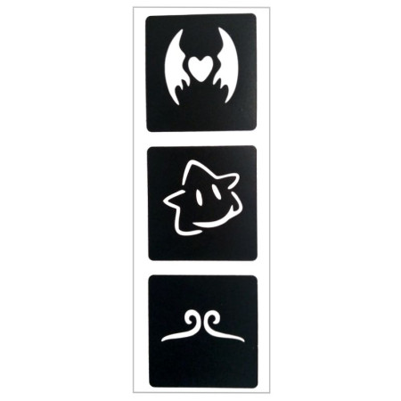 Trafaretas Tattoo 12320; 11.5x3.5cm Trafaretas Tattoo 12320; 11.5x3.5cm