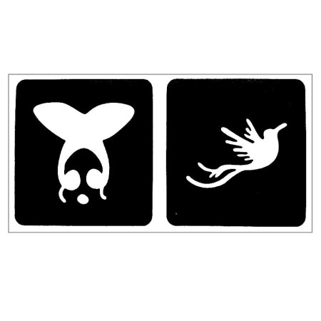 Trafaretas Tattoo 94011; 9x4cm Trafaretas Tattoo 94011; 9x4cm