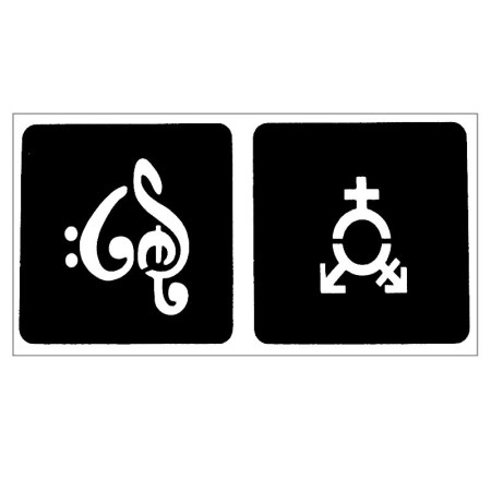 Trafaretas Tattoo 94019; 9x4cm Trafaretas Tattoo 94019; 9x4cm