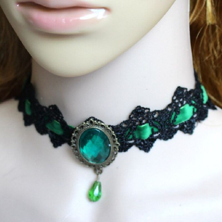 Kaklo juostelė Choker Turquoise 729; 3cm