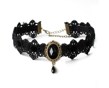 Kaklo juostelė Choker Black 732; 3cm