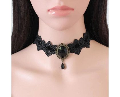 Kaklo juostelė Choker Black 732; 3cm