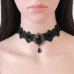 Kaklo juostelė Choker Black 732; 3cm