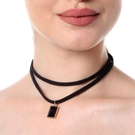 Kaklo juostelė Choker 8223; 2x0.4cm Kaklo juostelė Choker 8223; 2x0.4cm