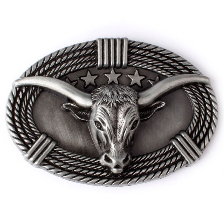 Sagtis diržui Silver Bull; 9.2x6.2cm Sagtis diržui Silver Bull; 9.2x6.2cm