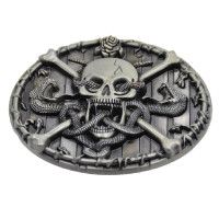 Sagtis diržui Skull and Snakes; 8x6.2cm