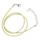 Kaklo virvelė Simple Yellow gelsvos spalvos; 45-50cm