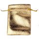 Maišelis dovanoms Auksinis; 7x9cm
