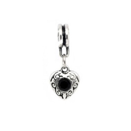 Karoliukas su pakabuku Širdele BL; 4.5/25mm Karoliukas su pakabuku Širdele BL; 4.5/25mm