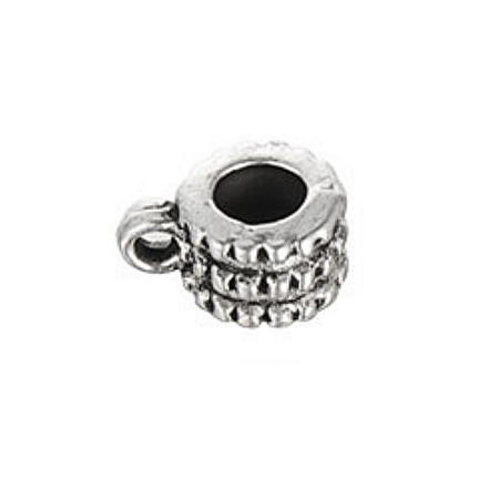 Karoliukas metalinis Žiedas K 2001; 4.5/8x10mm Karoliukas metalinis Žiedas K 2001; 4.5/8x10mm