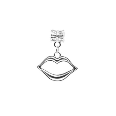 Karoliukas metalinis Lūpos 2004; 4.5/6x20mm Karoliukas metalinis Lūpos 2004; 4.5/6x20mm